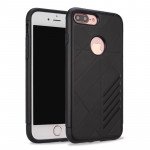 Wholesale iPhone 7 Dual Layer Armor Hybrid Case (Black)